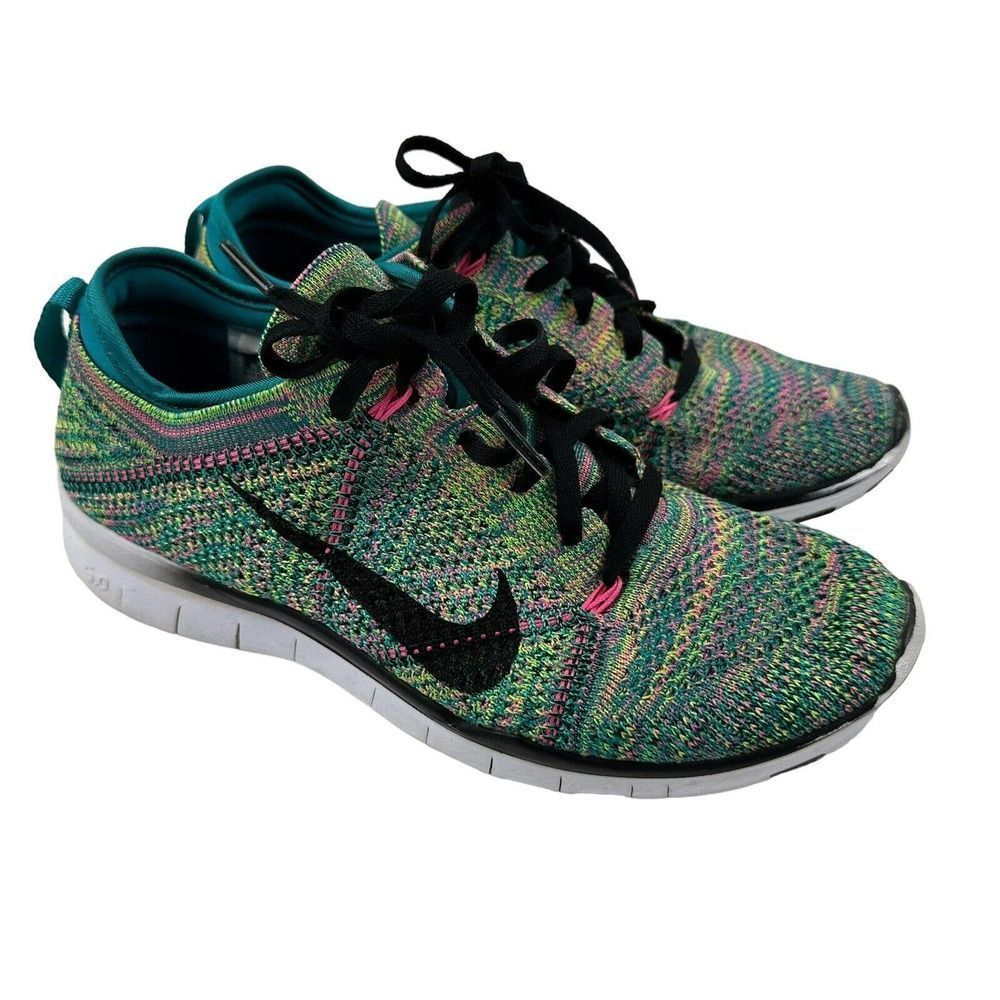 Nike Womens Free TR Flyknit 718785-300 Multicolor Running Shoes Sneakers Sz 6.5
